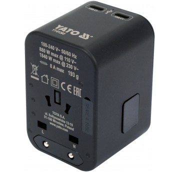 ADAPTER PODRÓŻNY UNIW. USB, USB-C 65W