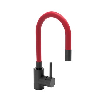 BATERIA ZLEW. 'BLACK FLEXIBLE' CZERWONA