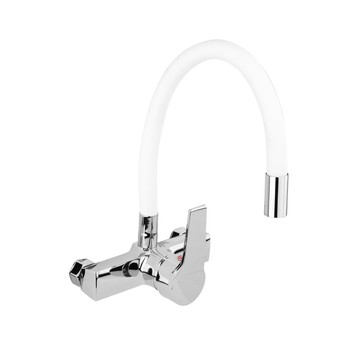 BATERIA ZLEW. ŚCIENNA FLEXIBLE BIAŁA