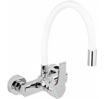 BATERIA ZLEW. ŚCIENNA FLEXIBLE BIAŁA