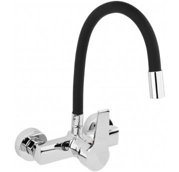 BATERIA ZLEW. ŚCIENNA FLEXIBLE CZARNA