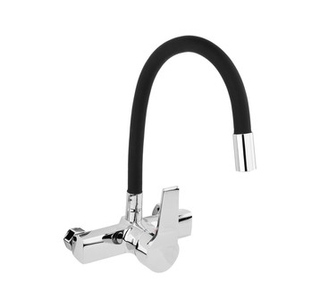 BATERIA ZLEW. ŚCIENNA FLEXIBLE CZARNA