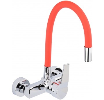 BATERIA ZLEW. ŚCIENNA FLEXIBLE CZERWONA