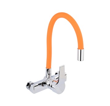 BATERIA ZLEW. ŚCIENNA FLEXIBLE POMARAŃCZ