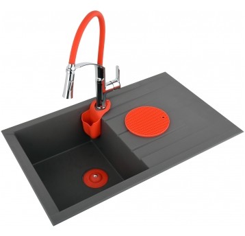 BATERIA ZLEWOZMYWAKOWA FLEXIBLE 2 CZERW.