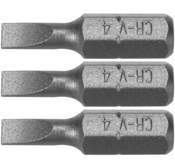 BITY 1/4"X25 MM, 4MM 3 SZT