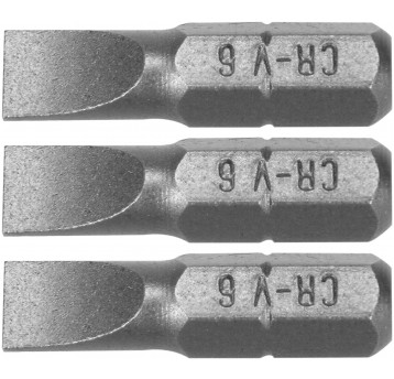 BITY 1/4"X25 MM, 6MM 3 SZT