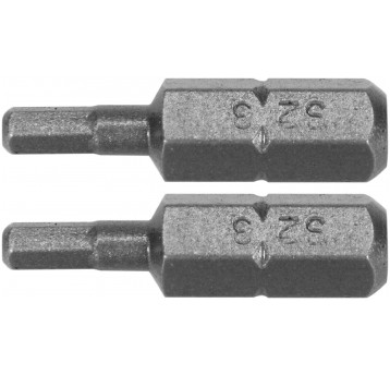 BITY 1/4"X25 MM HEX H3 2 SZT
