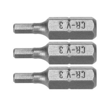 BITY 1/4"X25 MM HEX H3 3 SZT