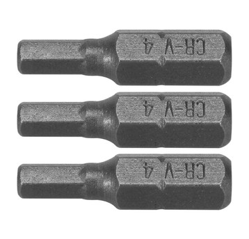 BITY 1/4"X25 MM HEX H4 3 SZT