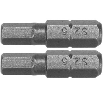 BITY 1/4"X25 MM HEX H5 2 SZT