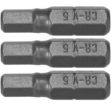 BITY 1/4"X25 MM HEX H5 3 SZT
