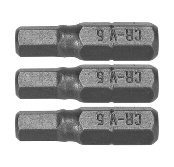 BITY 1/4"X25 MM HEX H5 3 SZT