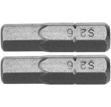 BITY 1/4"X25 MM HEX H6 2 SZT