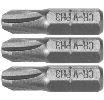 BITY 1/4"X25 MM PH1, PH2, PH3 3 SZT