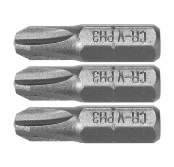 BITY 1/4"X25 MM PH1, PH2, PH3 3 SZT