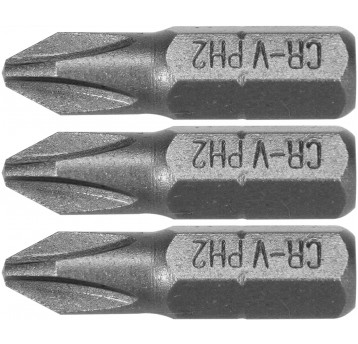 BITY 1/4"X25 MM PH2 3 SZT