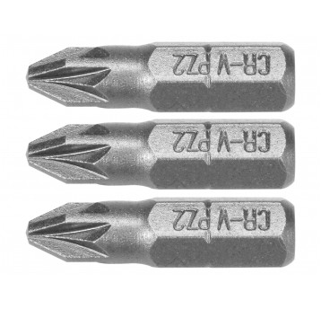 BITY 1/4"X25 MM PZ2 3 SZT