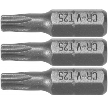BITY 1/4"X25 MM TORX T25 3 SZT