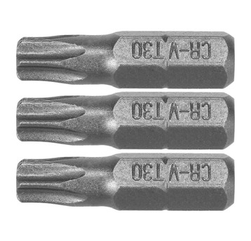 BITY 1/4"X25 MM TORX T30 3 SZT