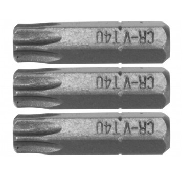 BITY 1/4"X25 MM TORX T40 3 SZT