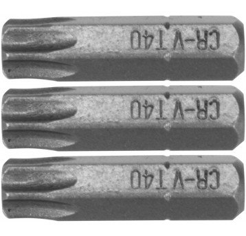 BITY 1/4"X25 MM TORX T40 3 SZT