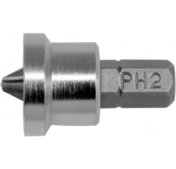 BITY Z OGRANICZNIKIEM 1/4"X25 MM PH2 20S