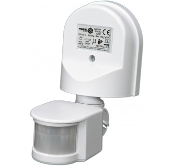 CZUJNIK RUCHU PIR IP44 BIAŁY