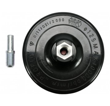 EURO DYSK DO KĄTÓWKI 125MM Z TRZPIENIEM