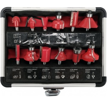 FREZY DO DREWNA TRZPIEŃ FI 6MM, 12 SZT.