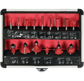 FREZY DO DREWNA TRZPIEŃ FI 6MM, 15 SZT.