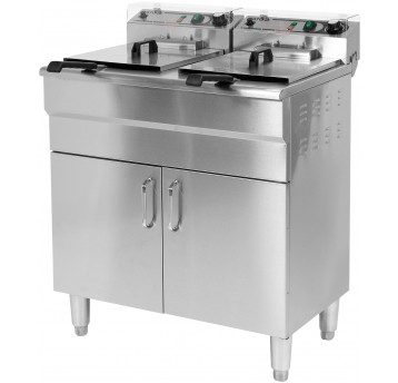 FRYTOWNICA DWUKOMOROWA 2x11,5L Z SZAFKĄ