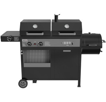 GRILL 4W1, GAZ.+WĘGL.+WĘDZARNIA, 8,5KW