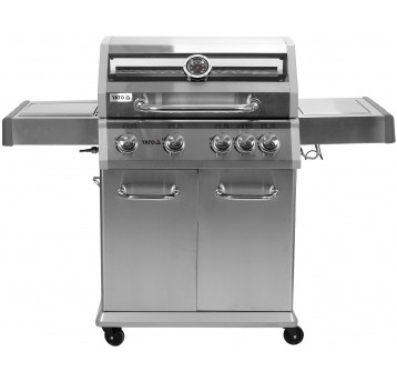 GRILL GAZ. 4+1 STAL NIERDZ.14,2KW, SZYBA