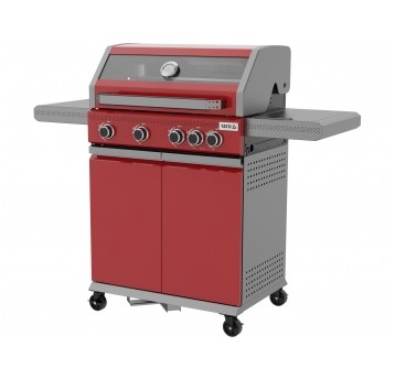 GRILL GAZ. OKAYA 4+1, 14,2KW, CZERWONY
