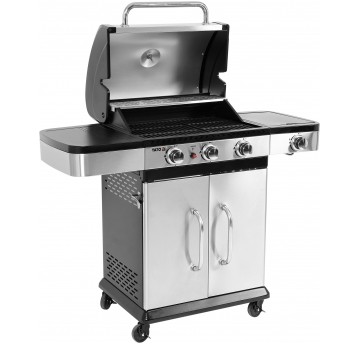 GRILL GAZOWY 3+1 STAL NIERDZEWNA 11,2KW