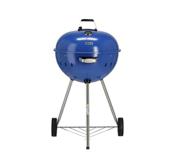 GRILL WĘGLOWY OKRĄGŁY 54CM NIEBIESKI
