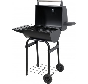 GRILL WĘGLOWY Z POKRYWĄ, RUSZT 47X34CM