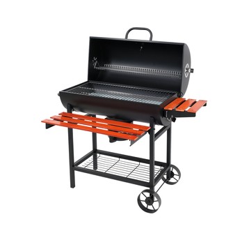 GRILL WĘGLOWY Z POKRYWĄ, RUSZT 71X34,5CM