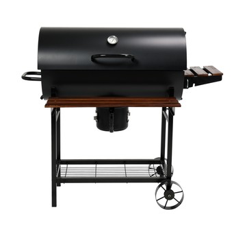 GRILL WĘGLOWY Z POKRYWĄ, RUSZT 71X34,5CM