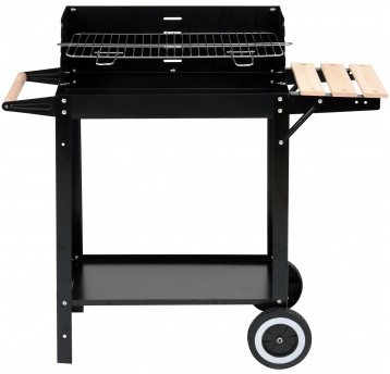 GRILL WĘGLOWY Z PÓŁKĄ, RUSZT 48,5X26CM