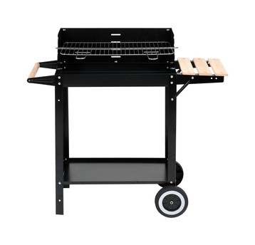 GRILL WĘGLOWY Z PÓŁKĄ, RUSZT 48,5X26CM