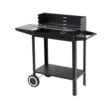 GRILL WĘGLOWY Z PÓŁKĄ RUSZT 48 X 26.5CM