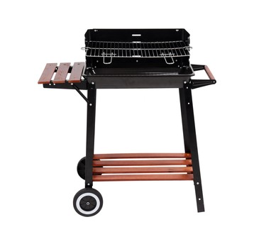 GRILL WĘGLOWY Z PÓŁKĄ, RUSZT 48X28CM