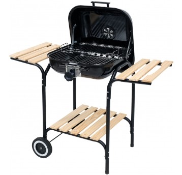 GRILL WĘGLOWY Z REGULACJĄ RUSZTU 45X40CM