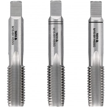 GWINTOWNIK RĘCZNY M16 / 3SZT HSS M2