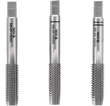 GWINTOWNIK RĘCZNY M8 / 3SZT HSS M2