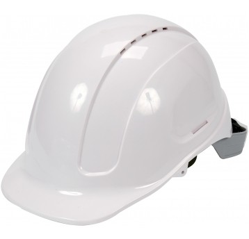 KASK OCHRONNY BIAŁY WYS. KOMF. ABS