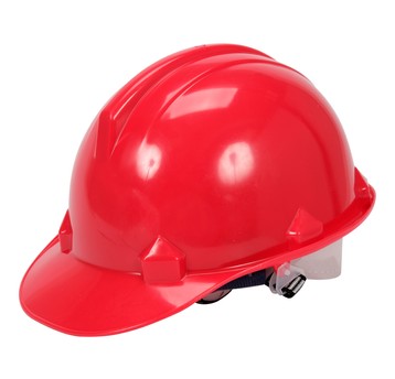 KASK OCHRONNY CZERWONY HDPE