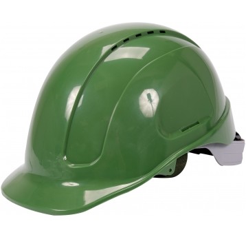 KASK OCHRONNY ZIELONY WYS. KOMF. ABS